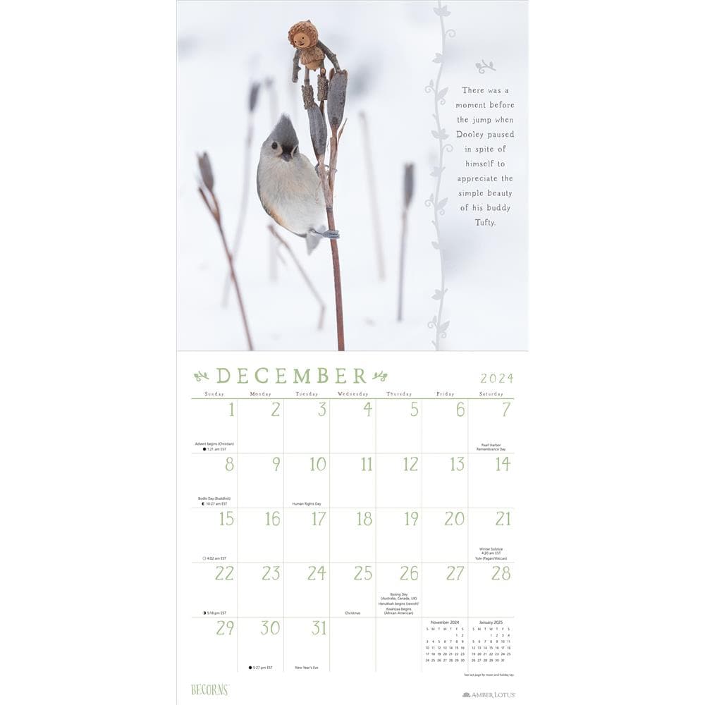 Becorns Forest Folks 2024 Wall Calendar product image