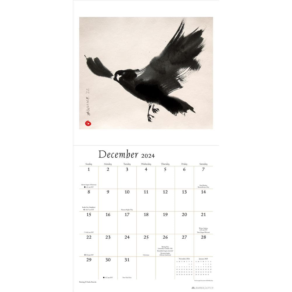 The Artful Crow 2024 Wall Calendar product image