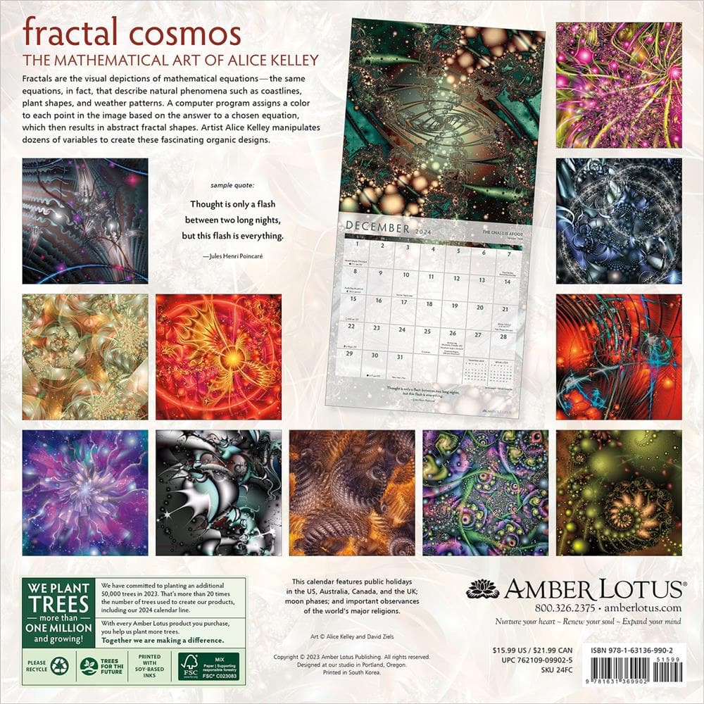Fractal Cosmos 2024 Wall Calendar product image
