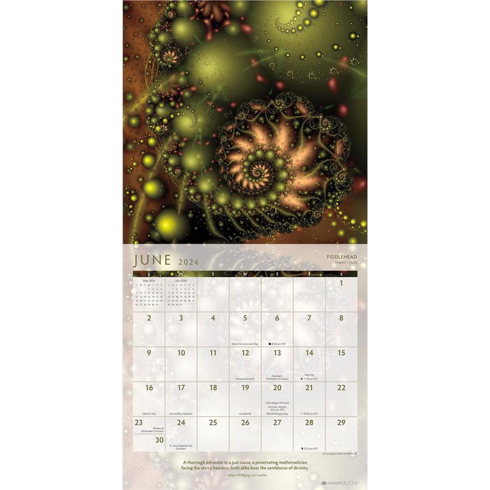 Fractal Cosmos 2024 Wall Calendar product image