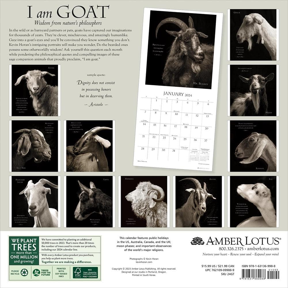 I Am Goat 2024 Wall Calendar product image