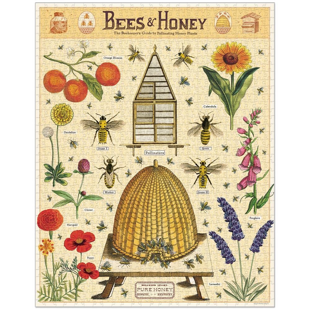 Bees and Honey Jigsaw Puzzle (1000 Piece) product image