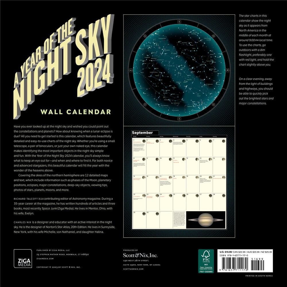 Year of the Night Sky 2024 Wall Calendar product Image