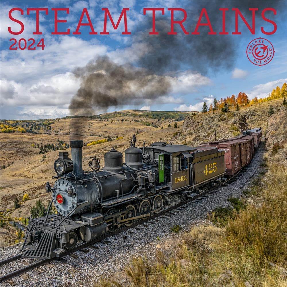 Steam Trains 2024 Wall Calendar product Image