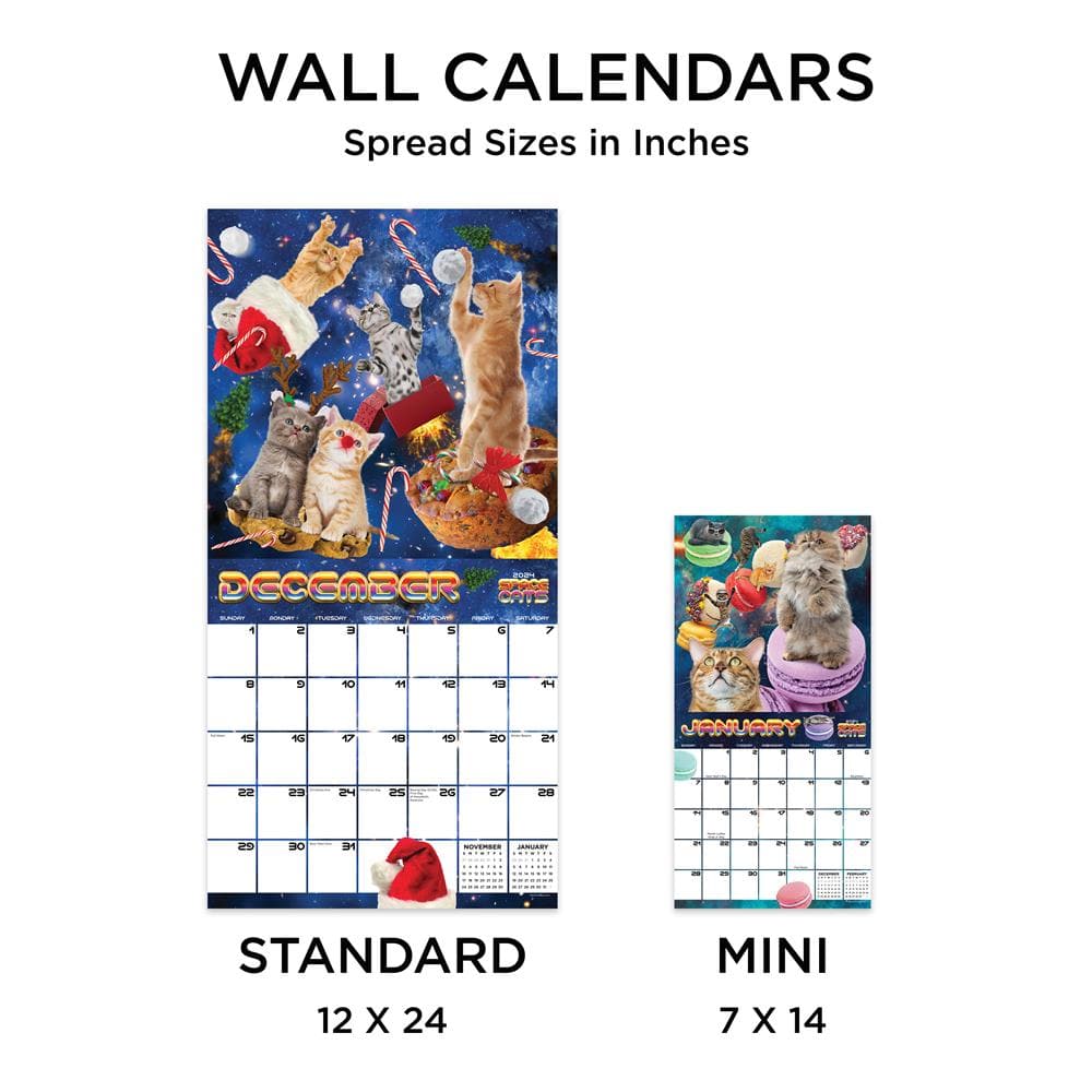 Space Cats 2024 Wall Calendar - Online Exclusive product image