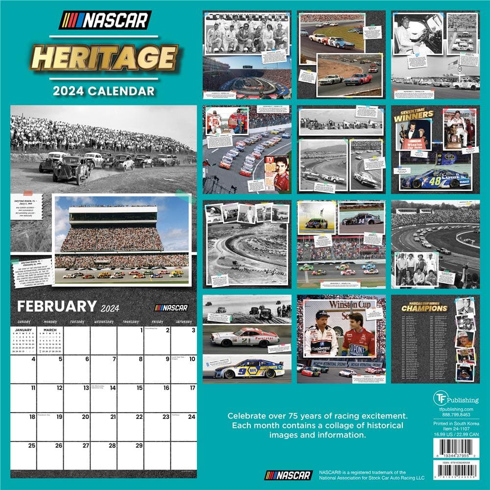 Nascar Heritage 2024 Wall Calendar product image