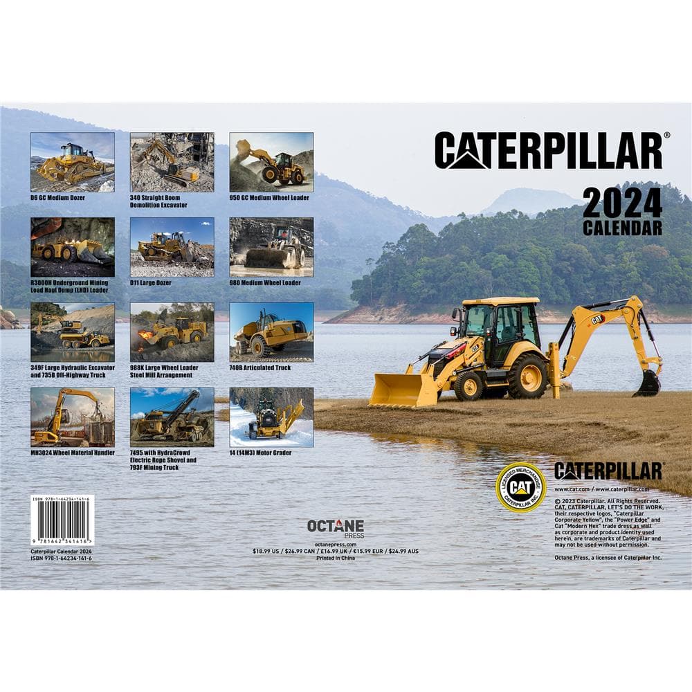 Caterpillar 2024 Oversized Wall Calendar product image