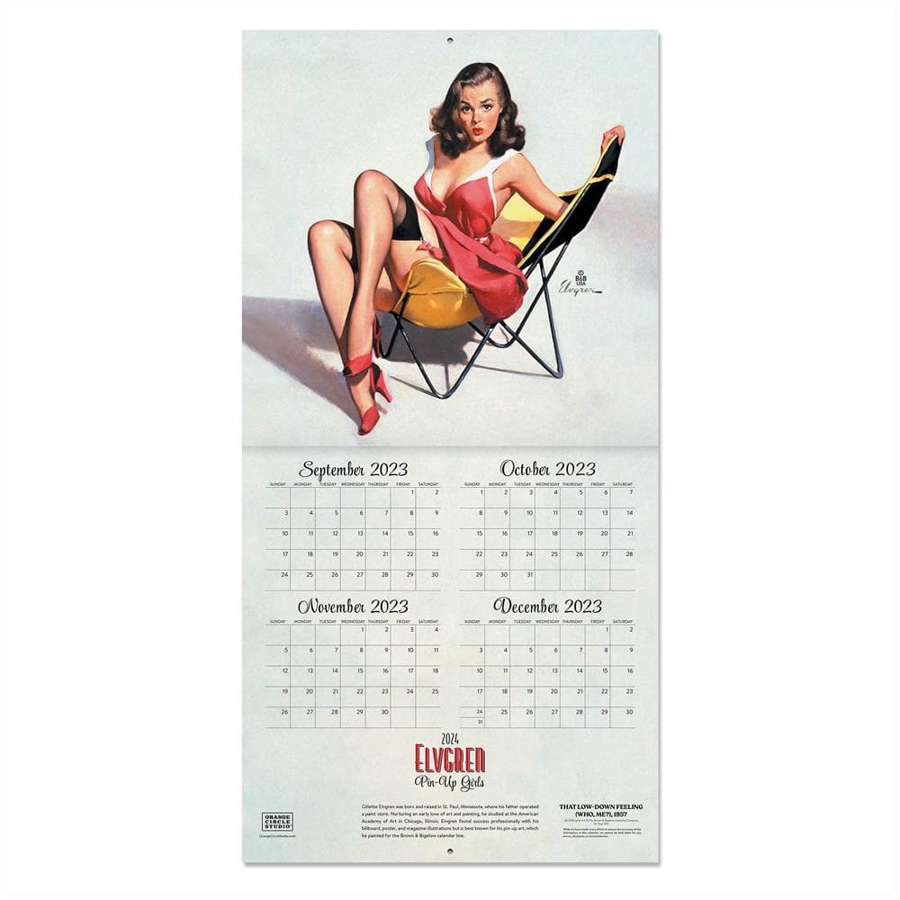 Pin Up Girls Elvgren 2024 Wall Calendar product image