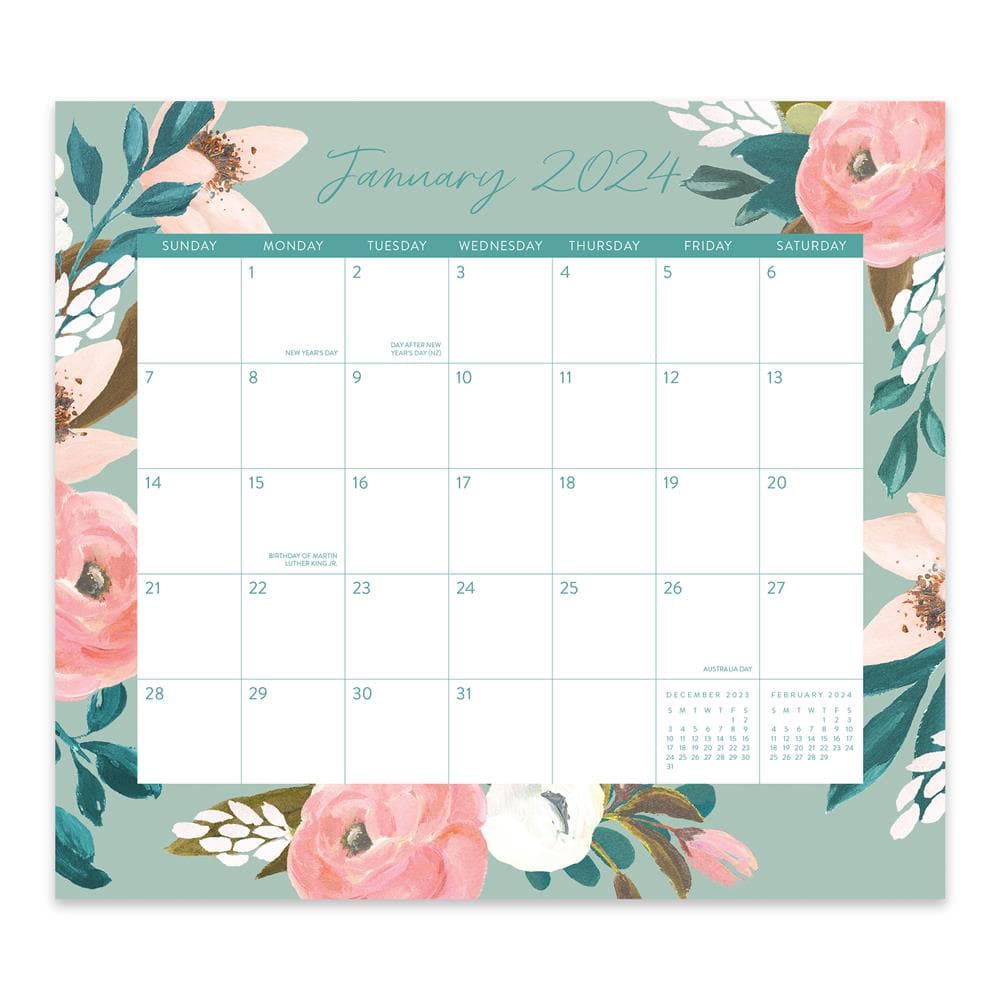 Bella Flora Blush 2024 Exclusive Mini Magnetic Calendar product image