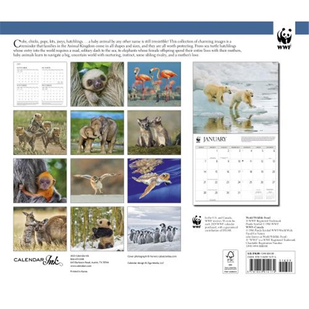 Baby Animals WWF 2024 Wall Calendar product image