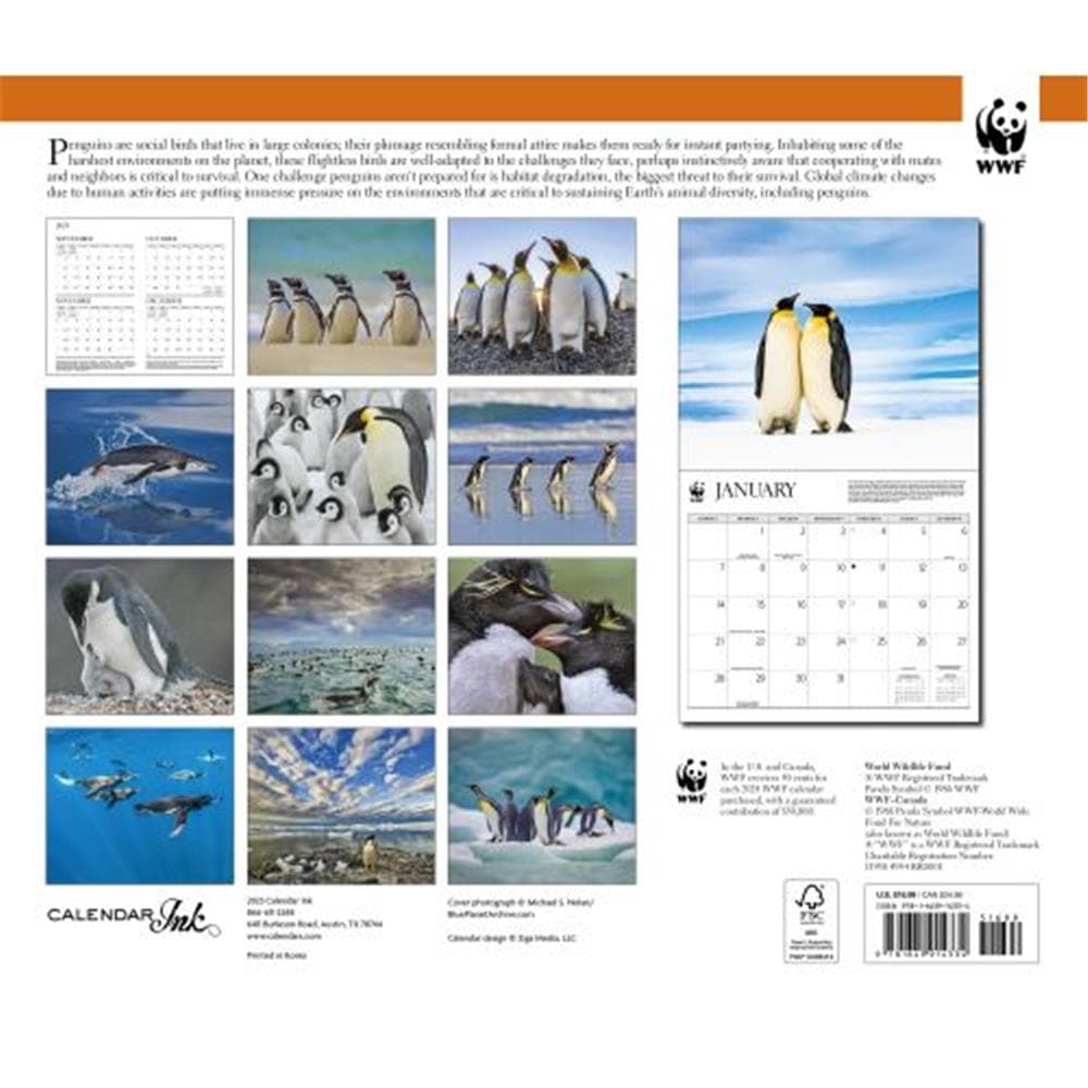 Penguins WWF 2024 Wall Calendar product image