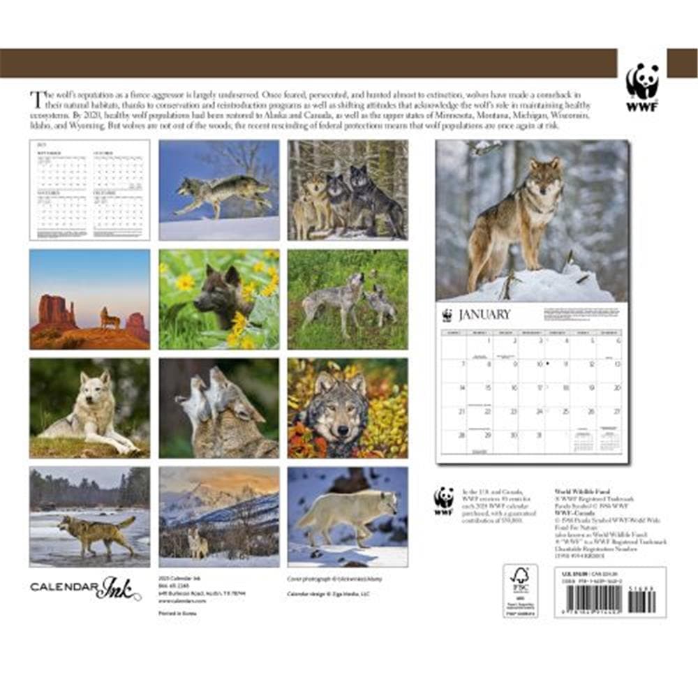 Wolves WWF 2024 Wall Calendar product image