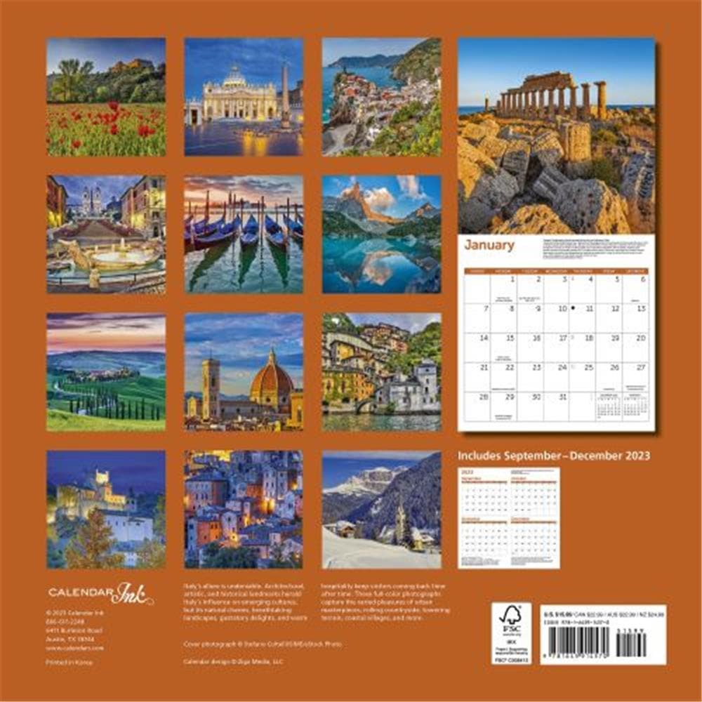 Italy 2024 Wall Calendar product image