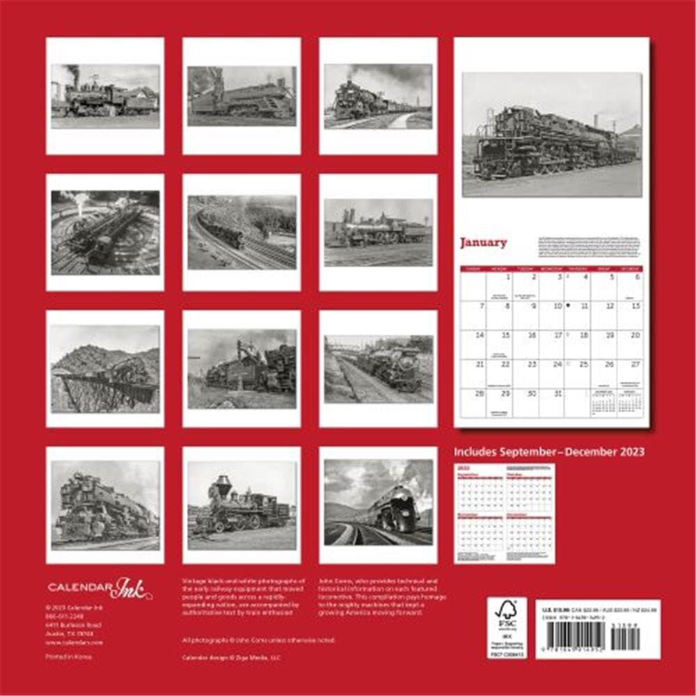 Trains Classic 2024 Wall Calendar product image