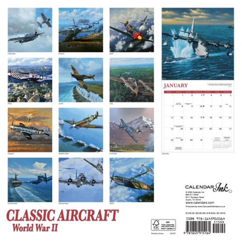 Aircraft Classic 2024 Wall Calendar product image
