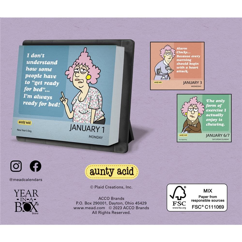 Aunty Acid 2024 Box Calendar product image