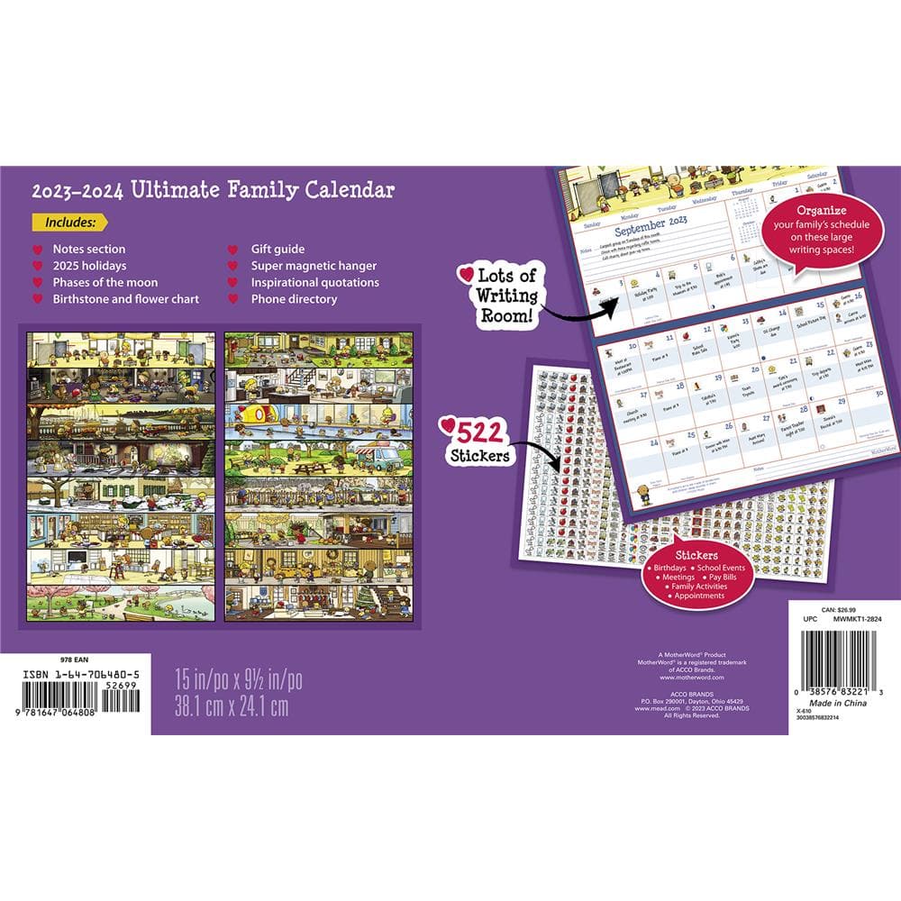 Motherword 2024 Magnetic Fridge Wall Calendar product image