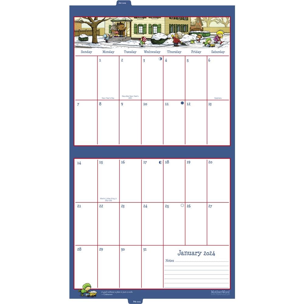 Motherword 2024 Tabbed Wall Calendar product image