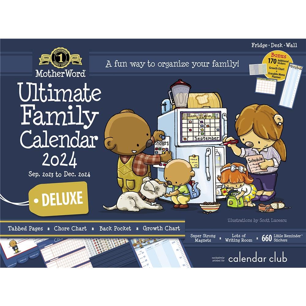 Motherword Moms Ultimate Family 2024 Calendar Club exclusive image