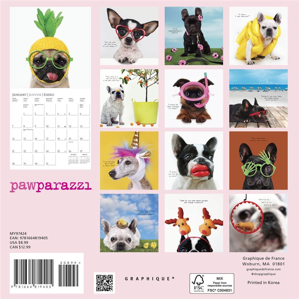 Pawparazzi 2024 Mini Calendar product image
