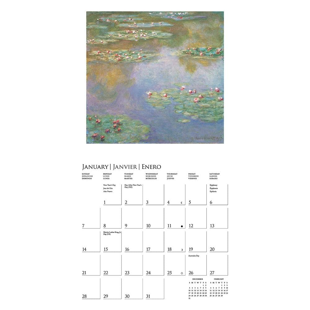 Monet 2024 Mini Calendar product image
