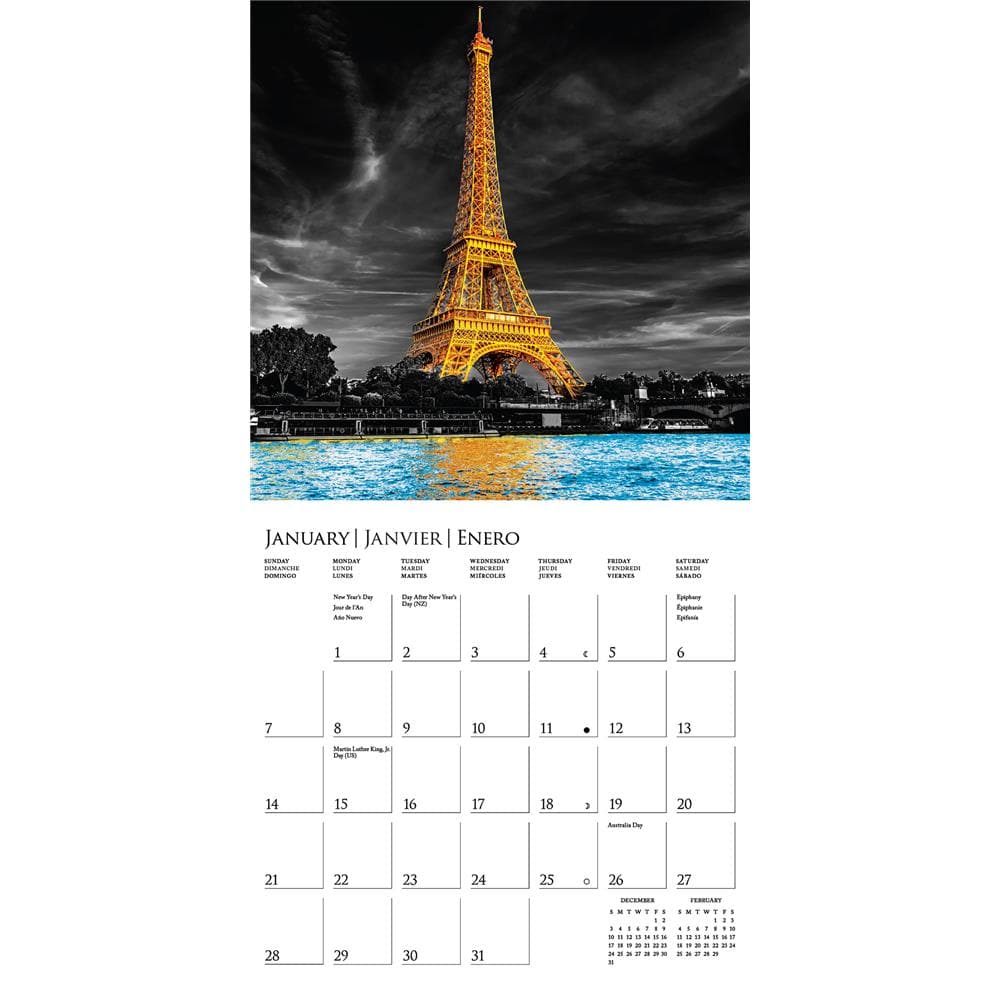 Paris Glitz 2024 Mini Calendar product image