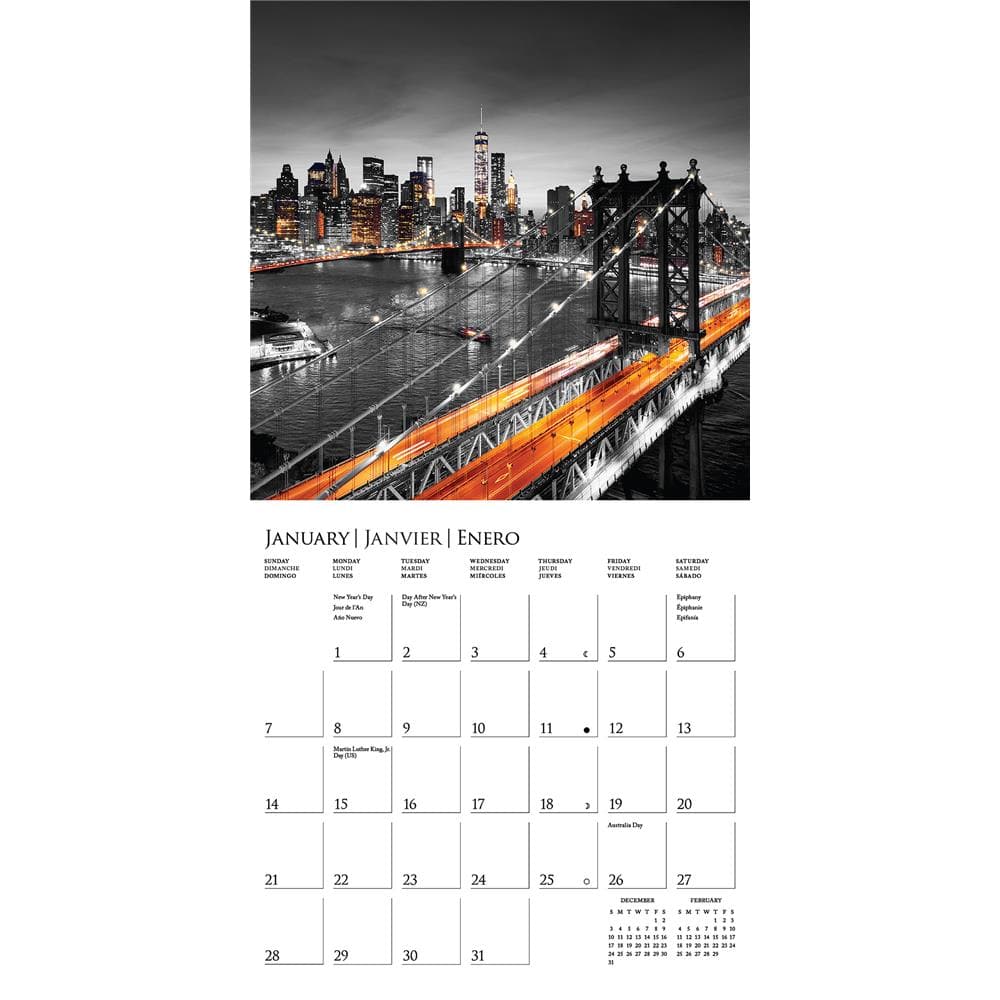 New York Glitz 2024 Mini Calendar product image