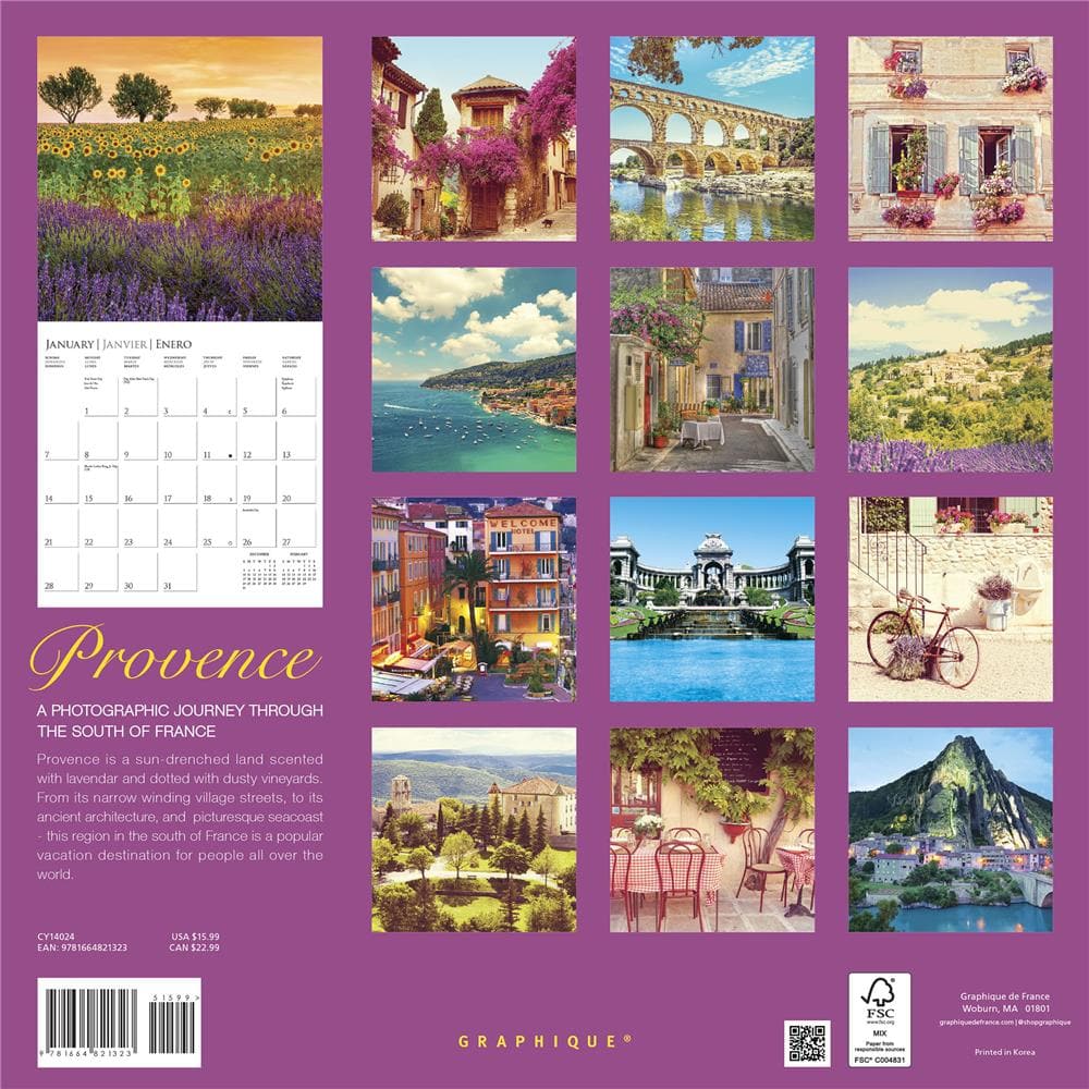 Provence 2024 Wall Calendar product image