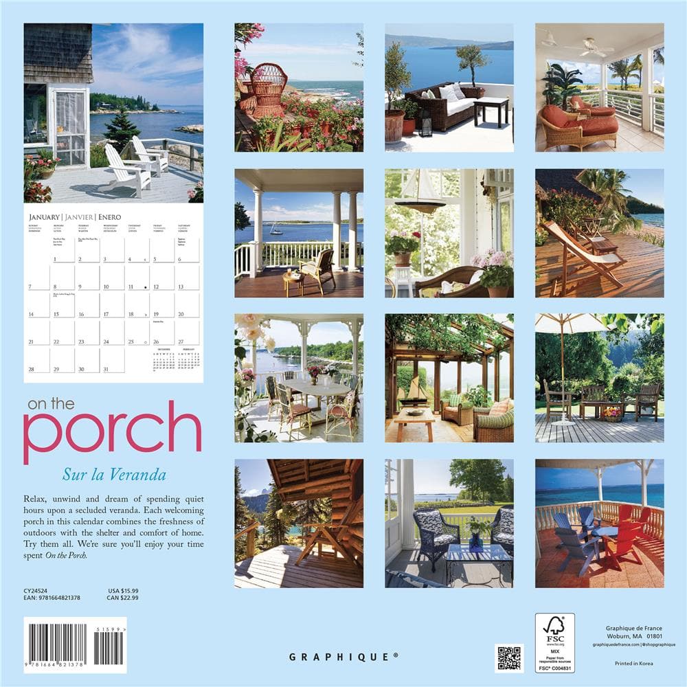 On the Porch 2024 Wall Calendar product image