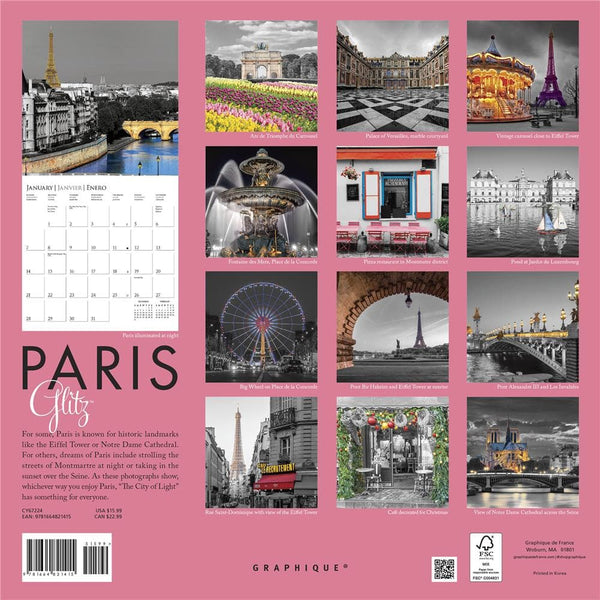 9781664821415 Paris Glitz 2024 Wall Calendar Graphique de France 9781664821415 Paris Glitz 2024 Wall Calendar Graphique de France