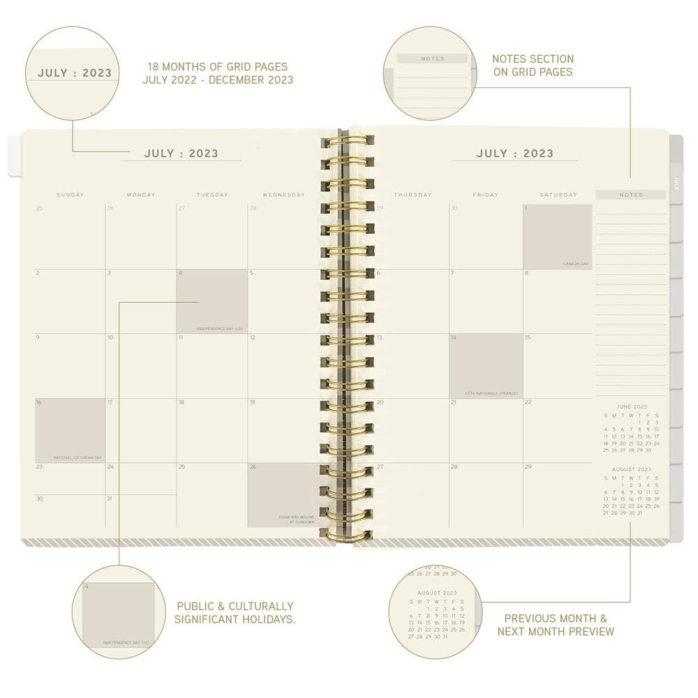 Typographic Taupe 2024 Engagement Calendar  product image