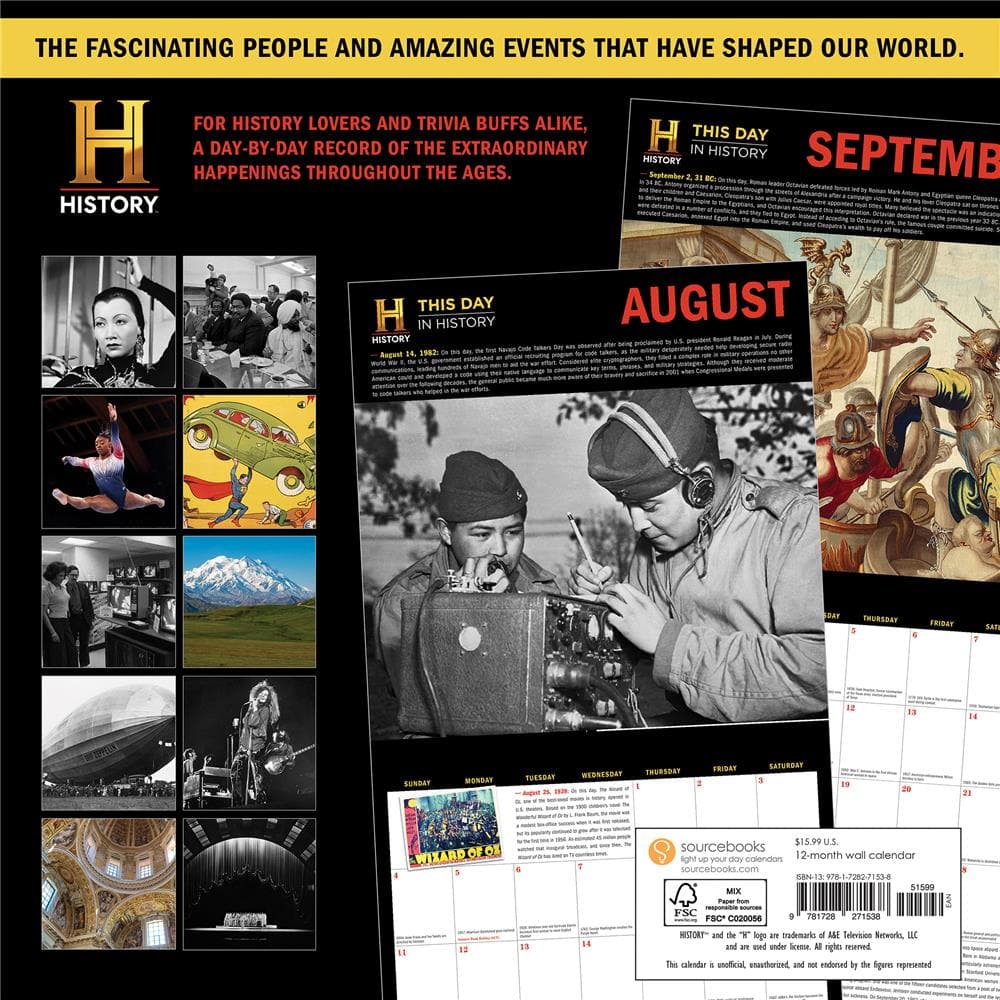 History Channel This Day in History 2024 Wall Calendar product image