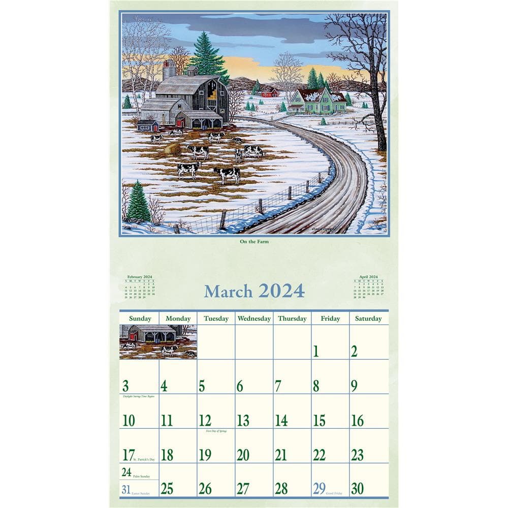 Country Roads 2024 Wall Calendar product image