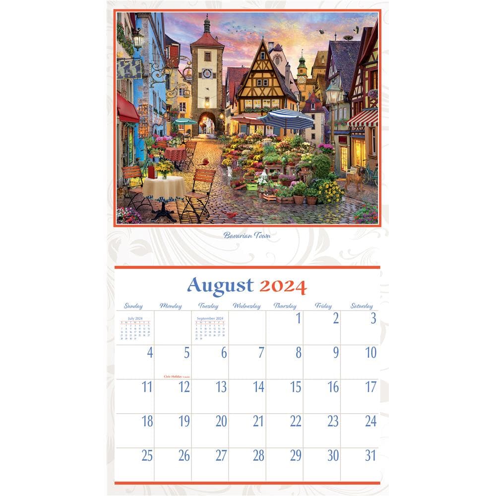 European Vacation 2024 Wall Calendar - Online Exclusive product image