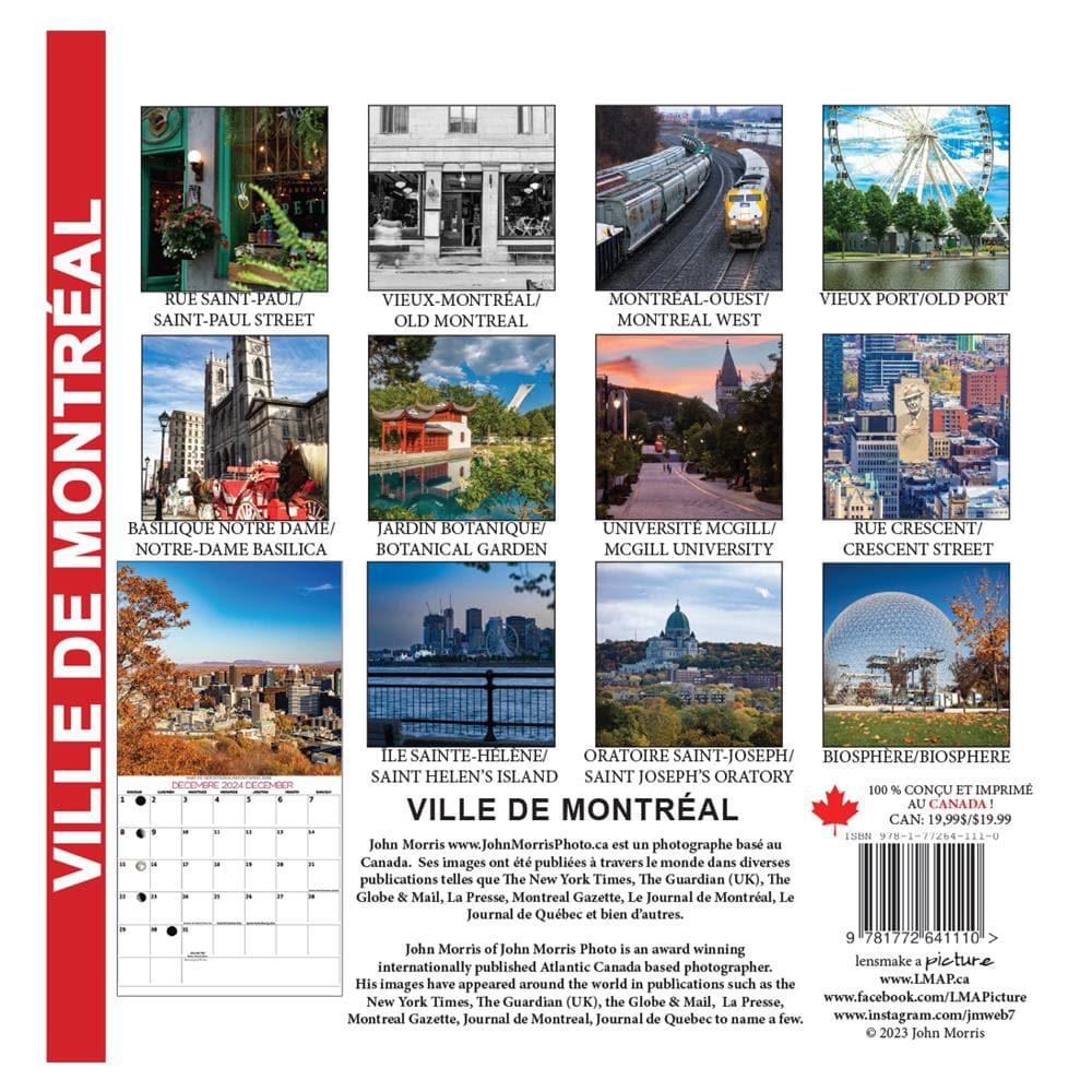 Calendrier de Montreal FR Wall product image