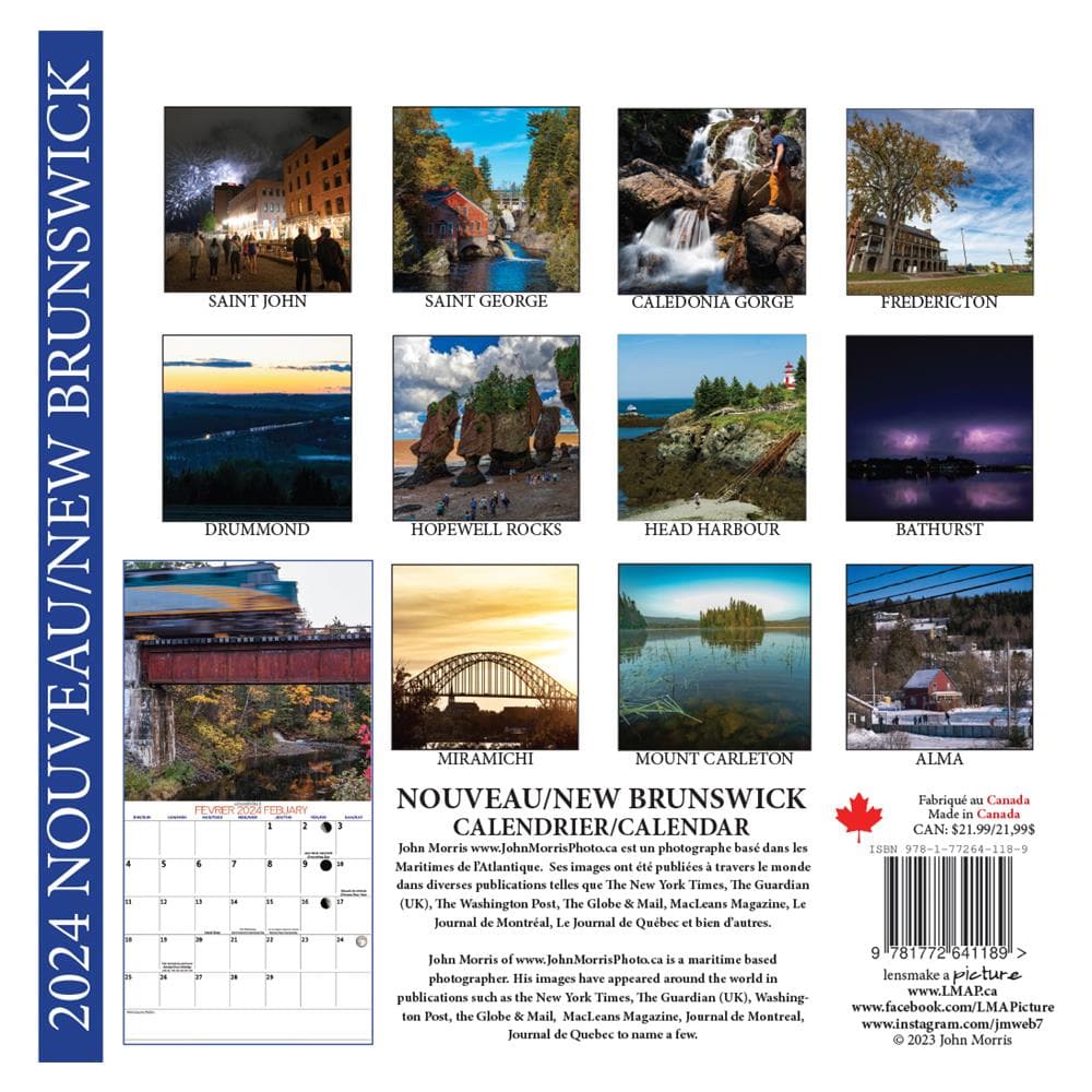 New Brunswick 2024 Wall Calendar product image