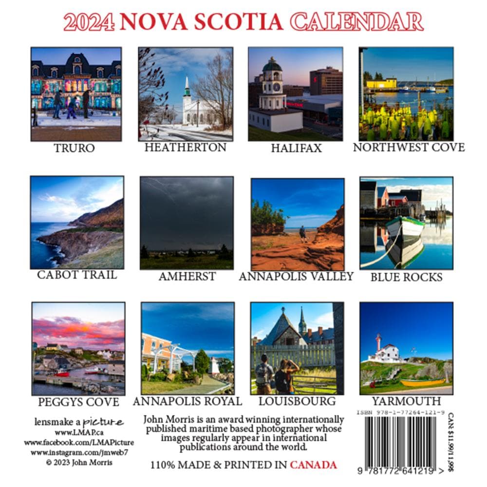 Nova Scotia 2024 Mini Calendar product image