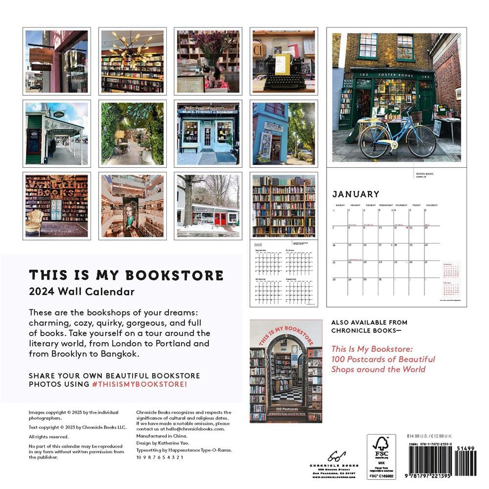 This Is My Bookstore 2024 Wall Calendar  product image