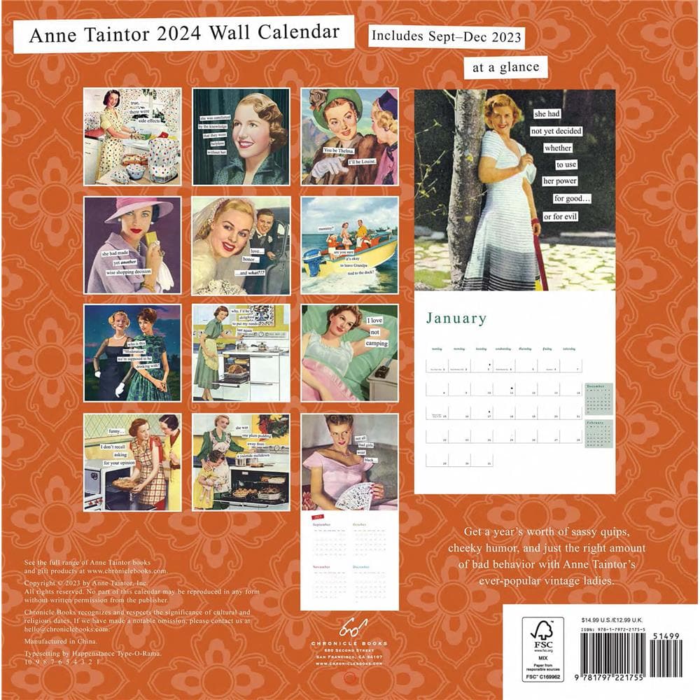 Anne Taintor 2024 Wall Calendar product image