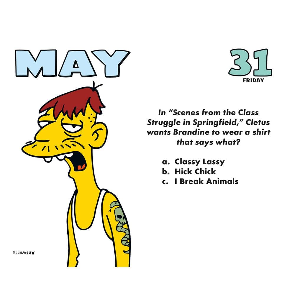 Simpsons 2024 Box Calendar product image