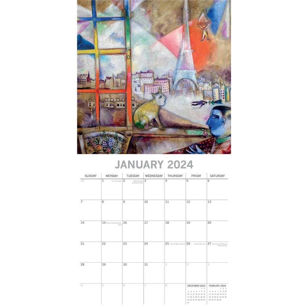 Chagall 2024 Wall Calendar product image