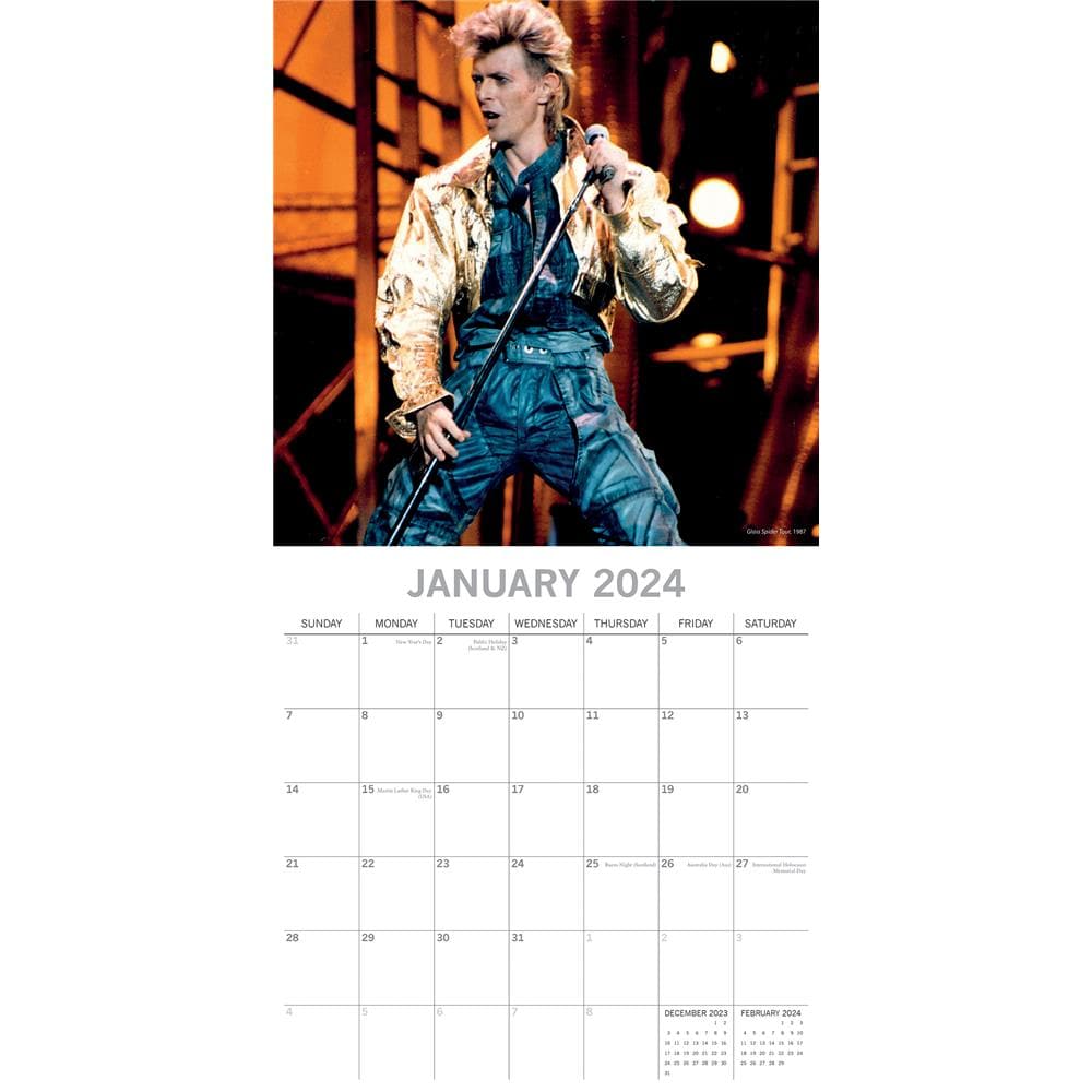 David Bowie 2024 Wall Calendar product image