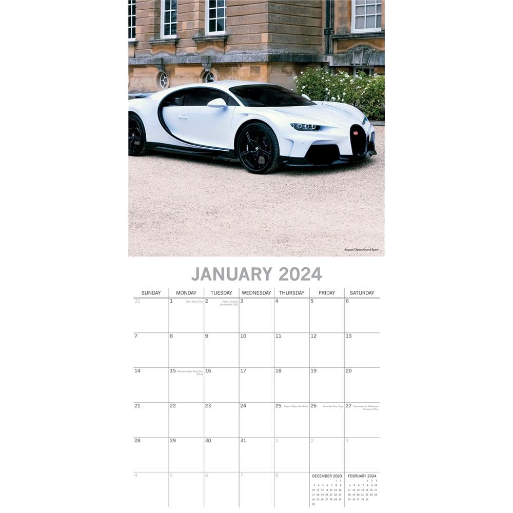 Super Cars 2024 Wall Calendar product image