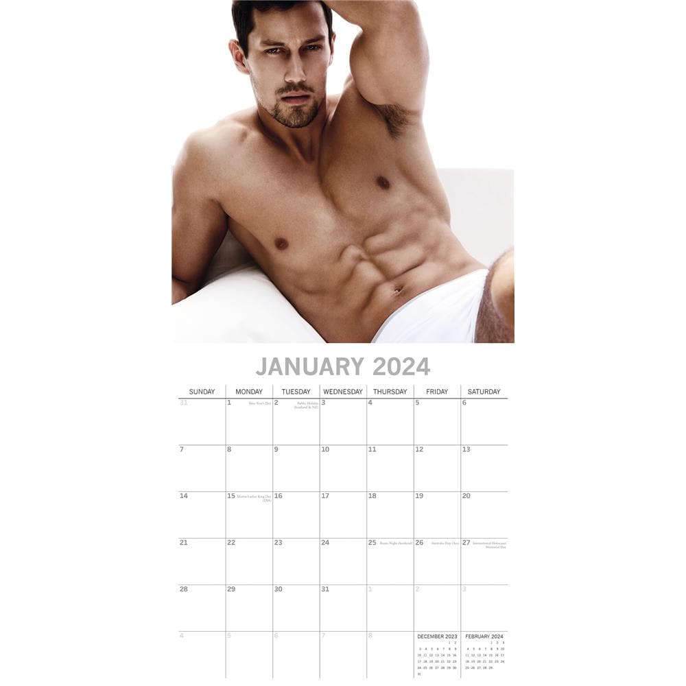 Hot Shirtless Men 2024 Wall Calendar product image