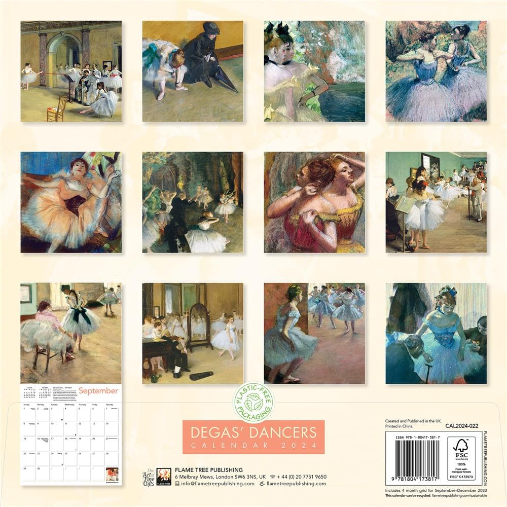 Degas Dancers 2024 Wall Calendar  product image