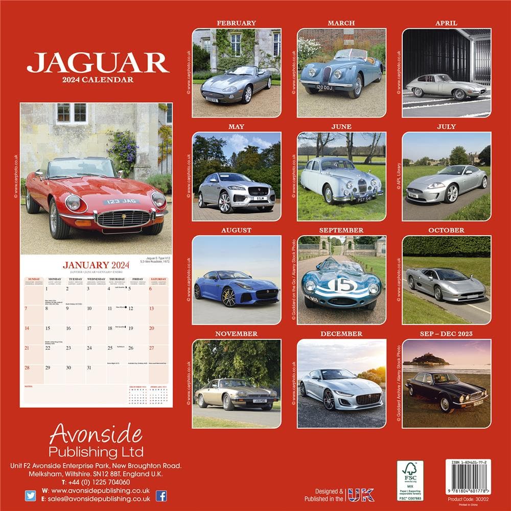 Jaguar 2024 Wall Calendar product image