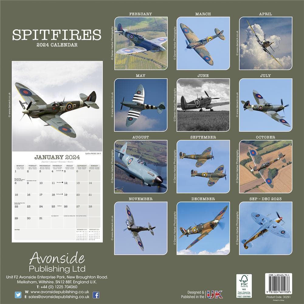 Spitfires 2024 Wall Calendar product image