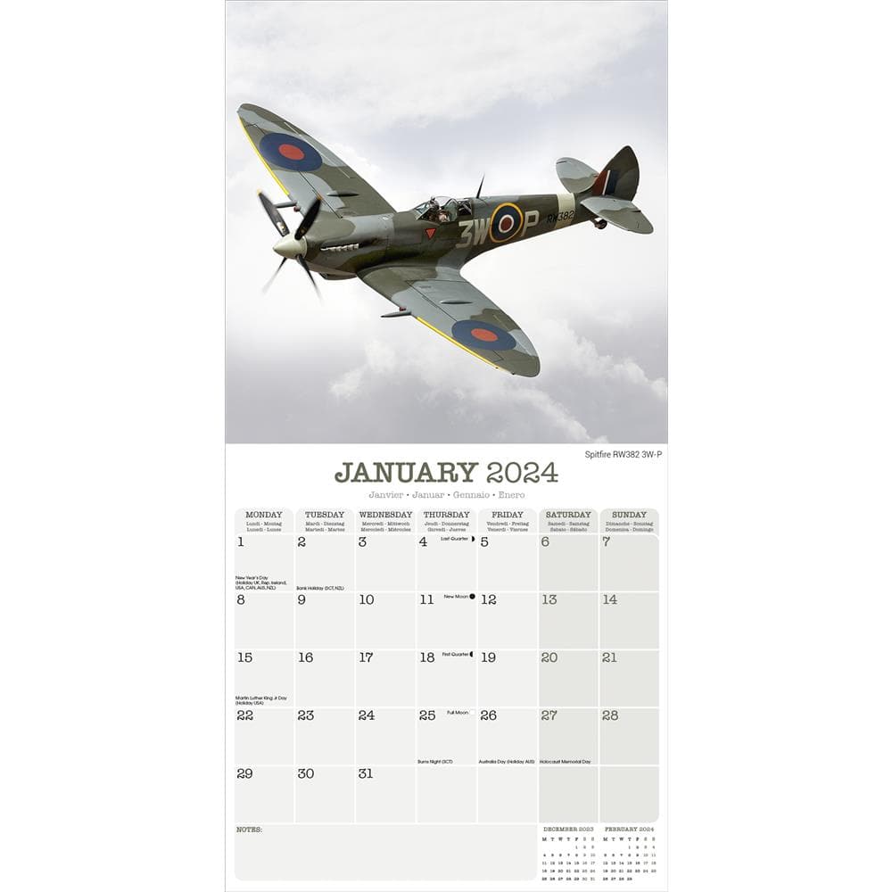 Spitfires 2024 Wall Calendar product image