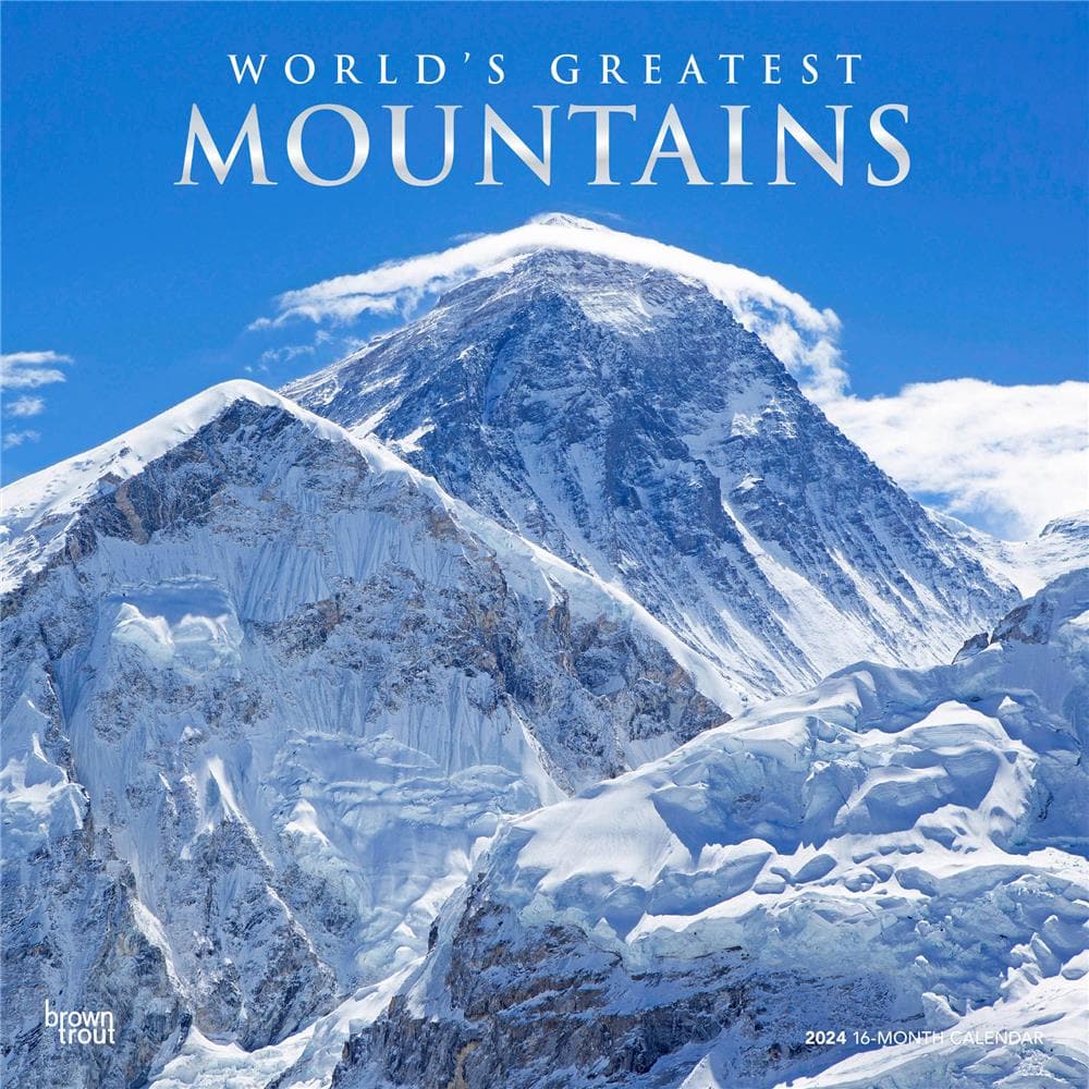 Worlds Greatest Mountains 2024 Wall Calendar  product image