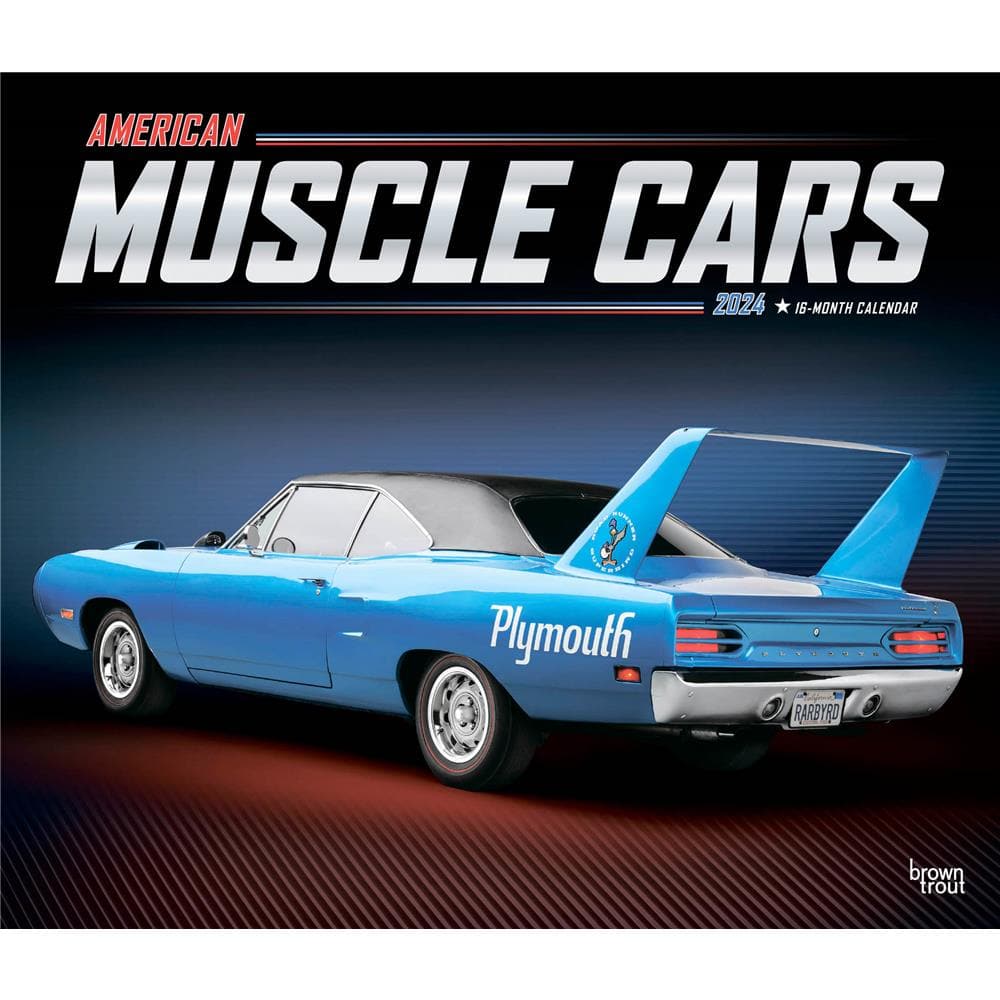 American Muscle Cars 2024 Deluxe Wall Calendar product image
